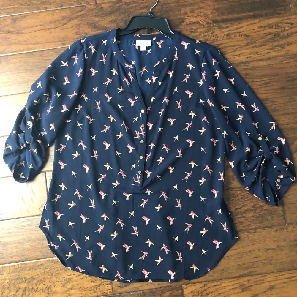 Navy Bird Tunic